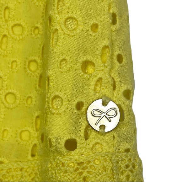 Lili Gaufrette Girls Yellow Dress Size 8 - Picture 3 of 6